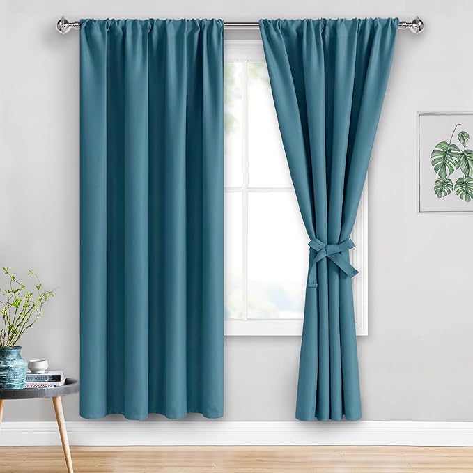 JIUZHEN Blackout Curtains for Bedroom– Thermal Insulated, Noise Reducing Room by JIUZHEN