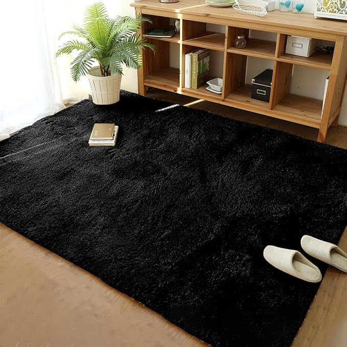 Merelax Soft Modern Indoor Shaggy Area Rug by Merelax