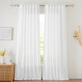 RYB HOME White Curtains Sheer by RYBHOME