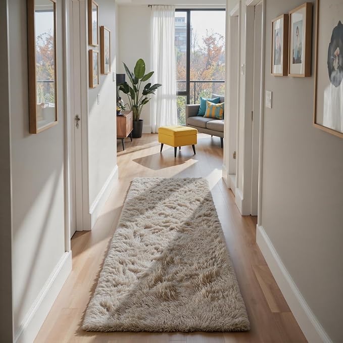 Soft Runner Rugs for Bedroom, Bedside Rug for Living Room Bedroom Kids Room - Image 3