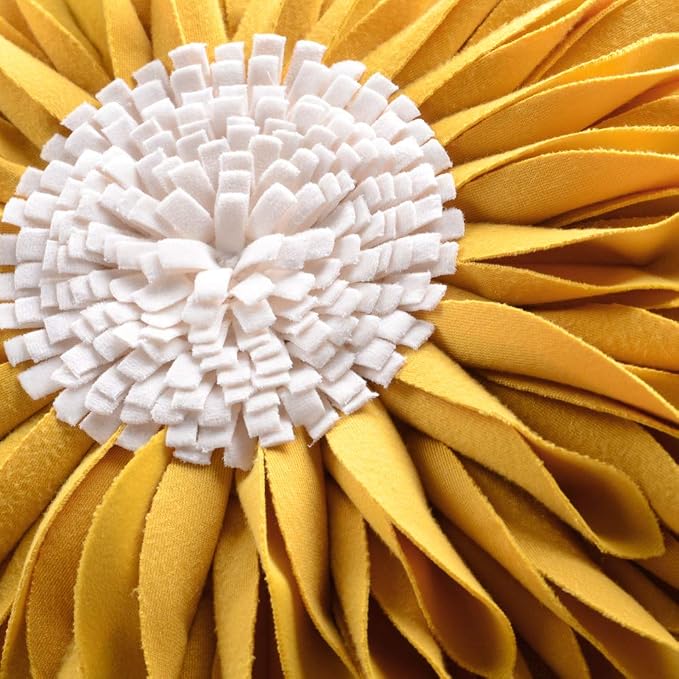 OiseauVoler 3D Sunflower Handmade Throw Pillow Covers Decorative Pillowcases - Image 3