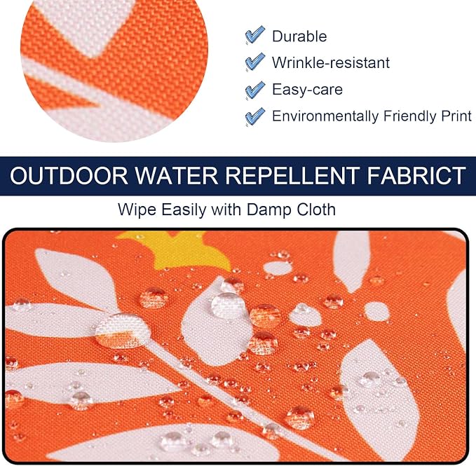 NettyPro Outdoor Cushion Slipcovers Set 4, Waterproof Patio Chair Seat Cushion - Image 2
