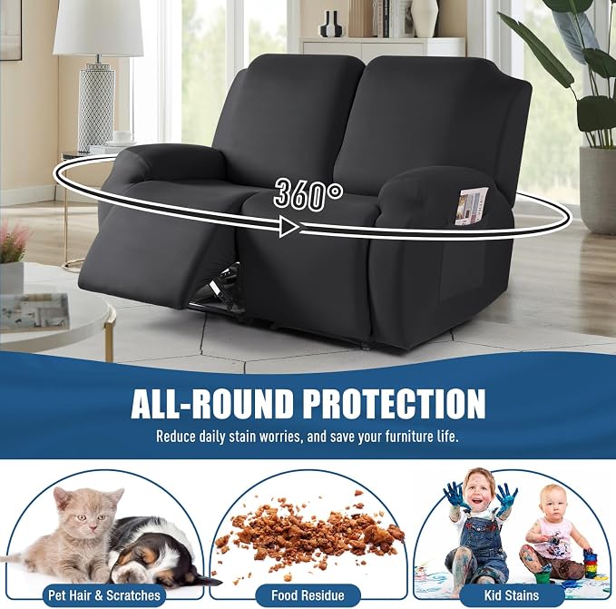 TAOCOCO Recliner Loveseat Covers Stretch Sofa Covers - Image 4