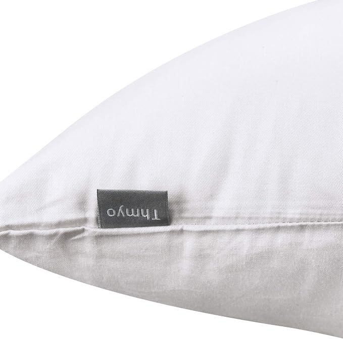 Thmyo 4-Pack 100% Cotton Lumbar Comfortable Solid Decorative Throw Pillow Case - Image 8