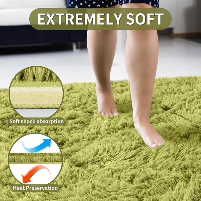 Merelax Soft Modern Indoor Shaggy Area Rug - Image 4