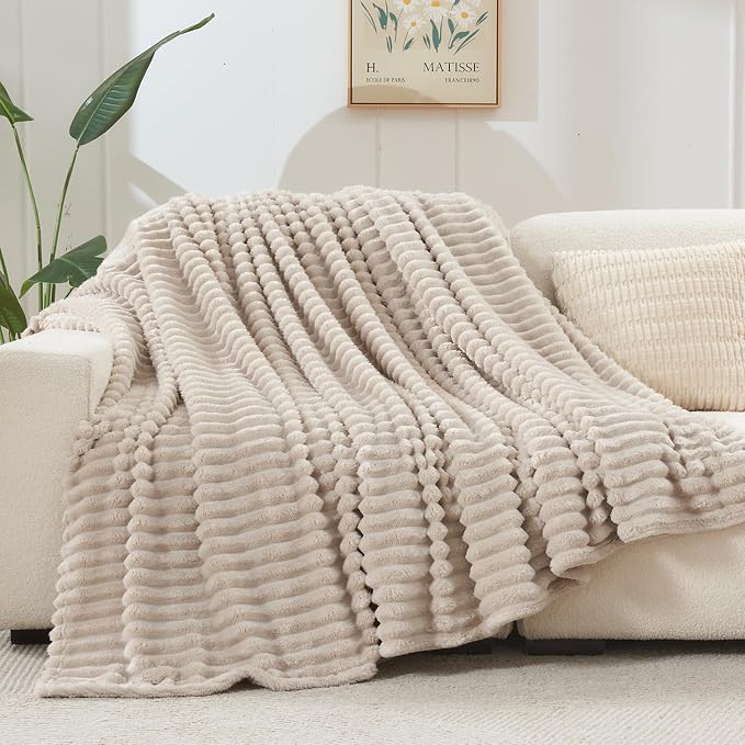 NEWCOSPLAY Super Soft Queen Blanket Linen Premium Silky Flannel Fleece 3D - Image 8