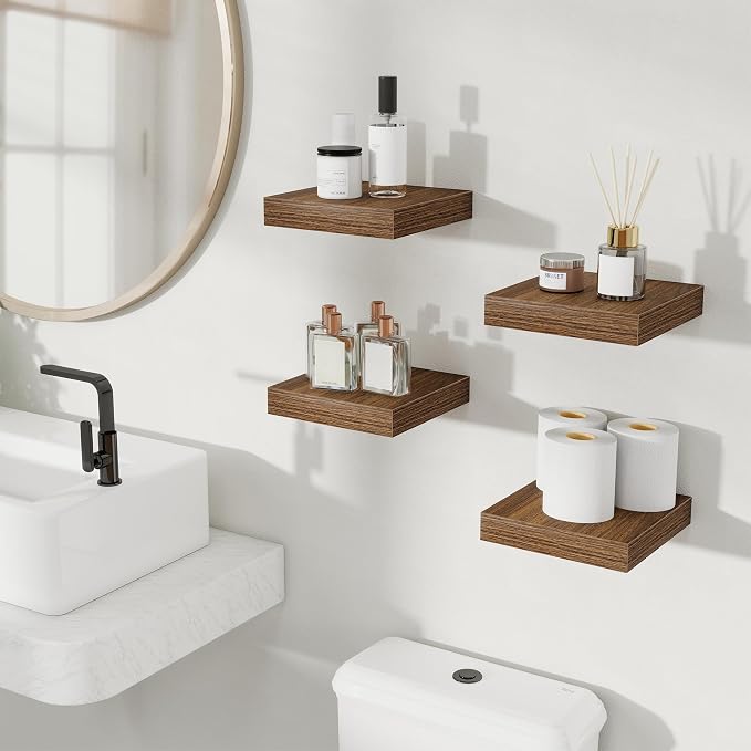 Fun Memories Rustic Wood Floating Shelves - Image 2