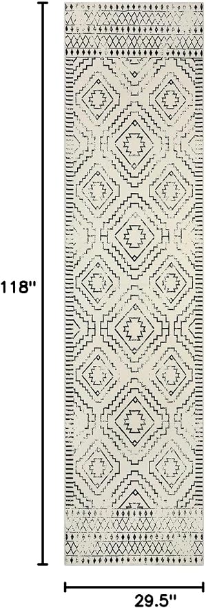 Wonnitar Moroccan Runner Rugs for Hallway 2'6"x10', Washable Non-Slip Extra - Image 2