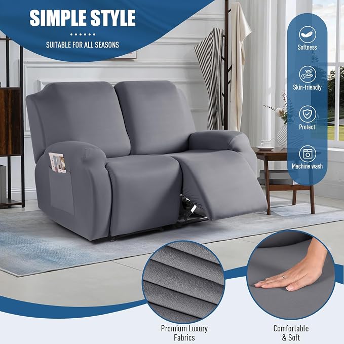 TAOCOCO Recliner Loveseat Covers Stretch Sofa Covers - Image 2