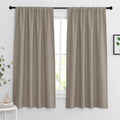 RYB HOME Blackout Curtains for Bedroom Living Room 63 inches Long, Thermal by RYBHOME