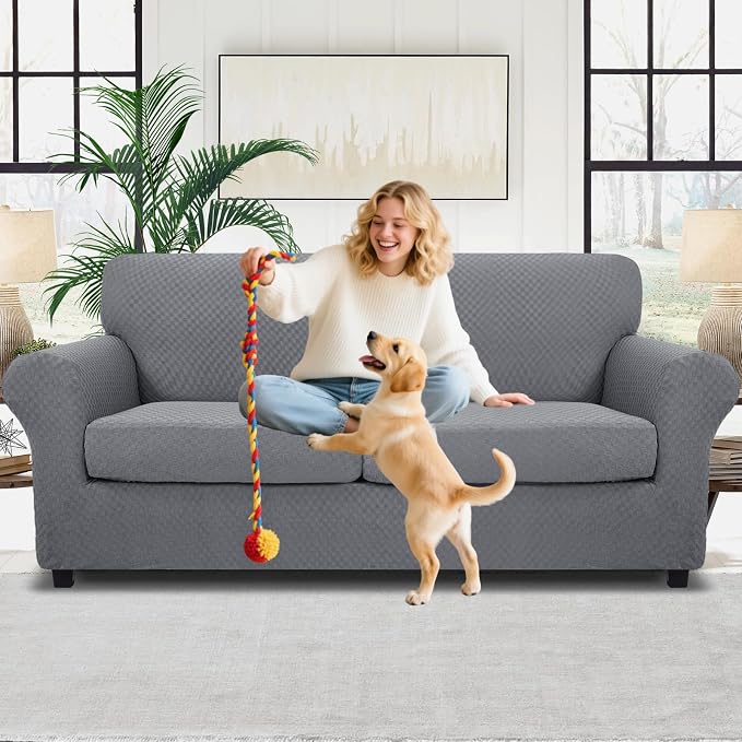 MAXIJIN 3 Piece Stretch Couch Covers - Image 2
