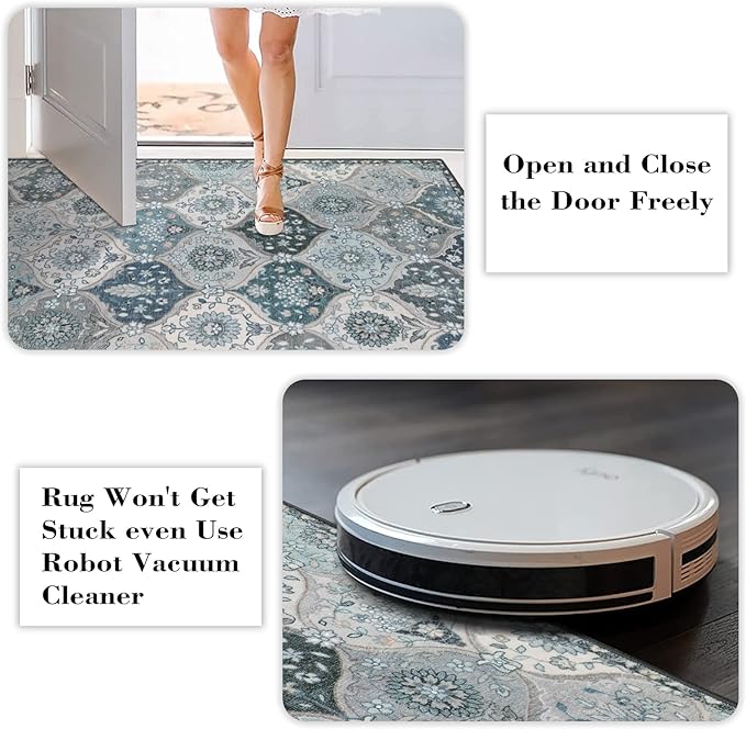 Lahome Moroccan Machine Washable Area Rugs, 4x6 Rug - Image 4
