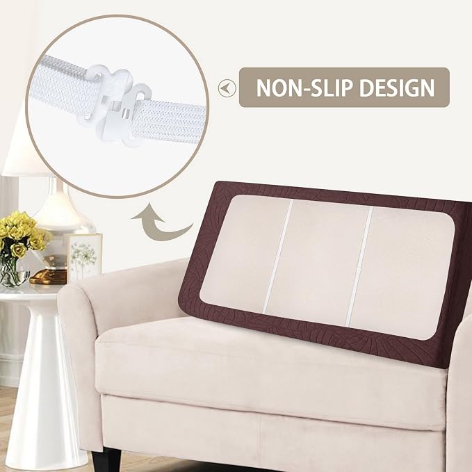 SearchI Stretch Jacquard Sofa Couch Cushion Covers Replacement Reversible - Image 5