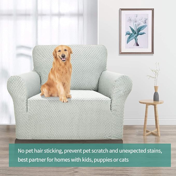 YEMYHOM Couch Cover Latest Jacquard Design High Stretch Sofa Chair Covers - Image 2
