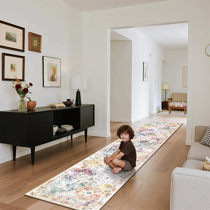 Ileading Washable Hallway Runner Rugs, 2x10 Non Slip Runners Area Rug - Image 6