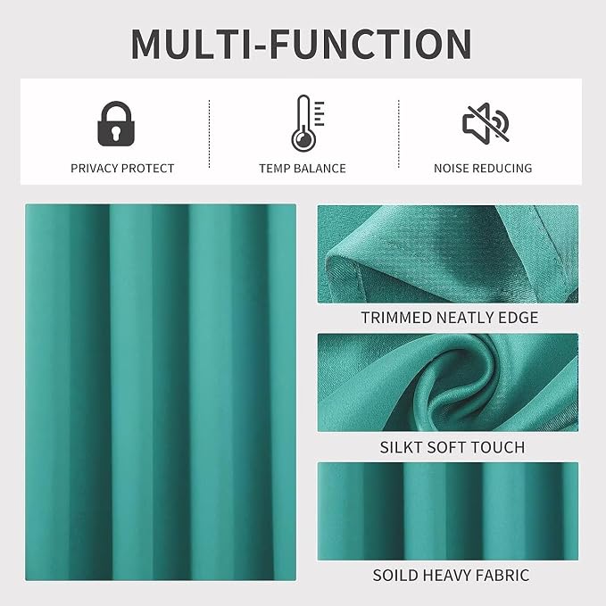 Joydeco Blackout Curtains 84 Inch Length 2 Panels Set, Thermal Insulated Long - Image 4