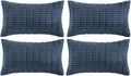 Fancy Homi 4 Packs Dusty Blue Decorative Throw Pillow Covers 14x24 Inch by Fancy+Homi