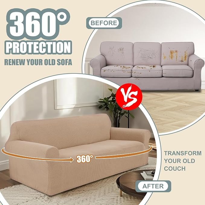Stretch Couch Cover Washable Sofa Slipcover Furniture Protector - Image 4