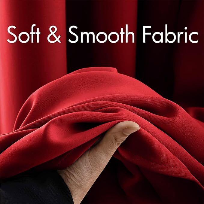 MIULEE Christmas Blackout Curtains Room Darkening Thermal Insulated Drapes - Image 3