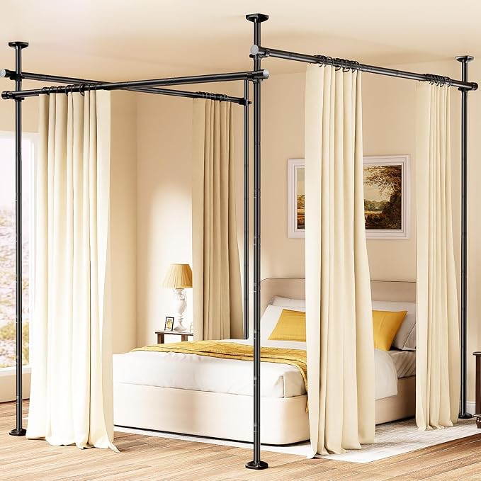 BONPALLY Room Divider Curtain Rod by Bonpally