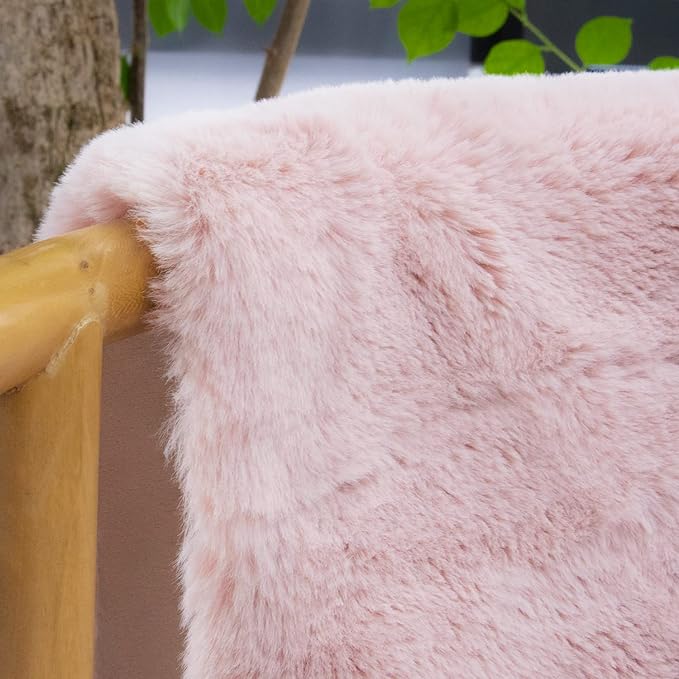 ORINOVA Fluffy Pink Washable Runner Rugs - Image 3