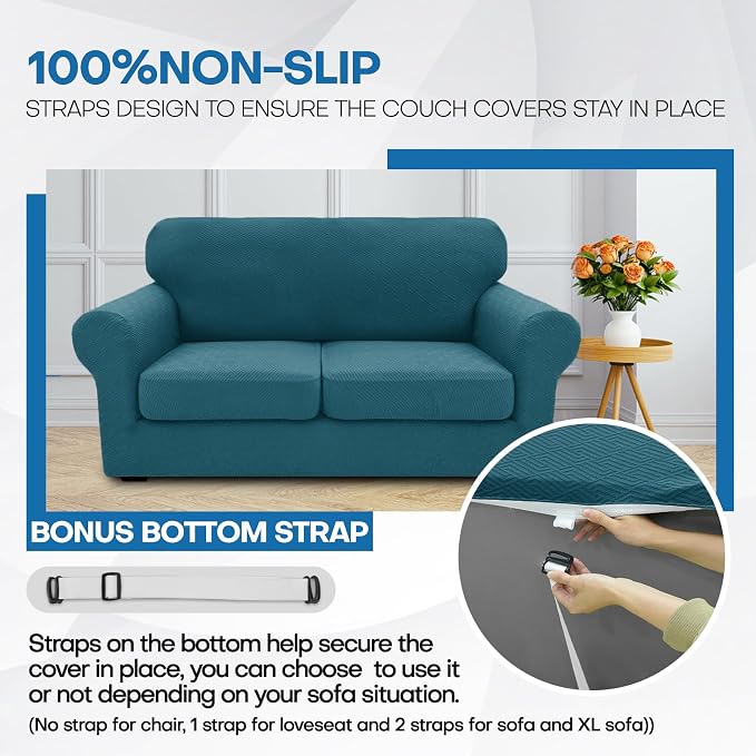 XINEAGE New 3 Pieces Couch Covers - Image 5