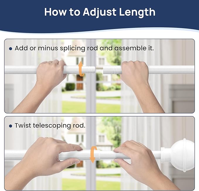 ENJOYBASICS No Drill Curtain Rods - Image 8