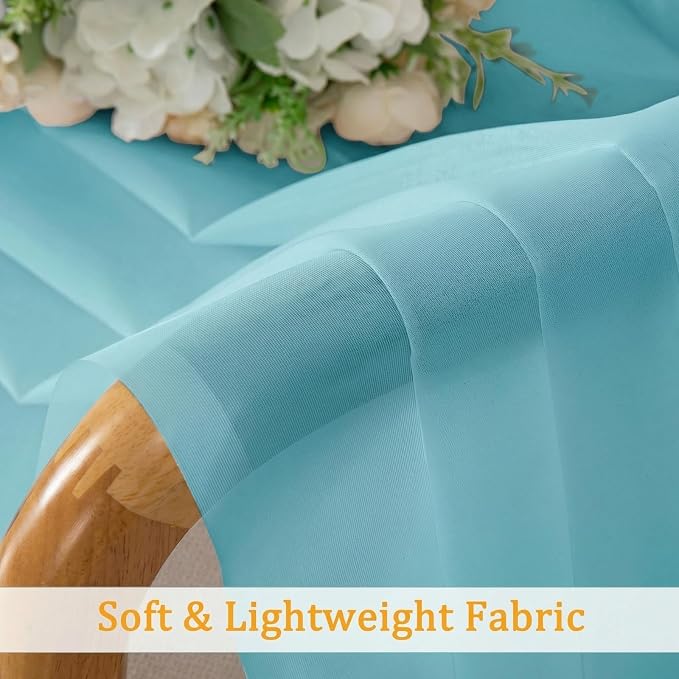 Gwine Sheer Curtains for Bedroom 54 inches Long - Image 8