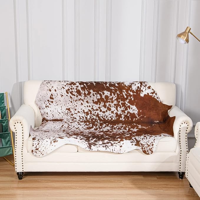 Easycozy Faux Cowhide Large Cow Print Rug - Image 7