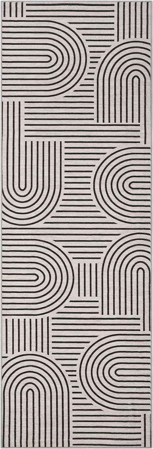 Modern Rug 2.5x8 Runners for Hallways, Abstract Kitchen Runner Rugs Non Slip - Image 5