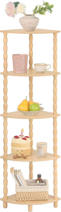 MaxSmeo Corner Shelf, 5-Tier Corner Bookshelf by MaxSmeo