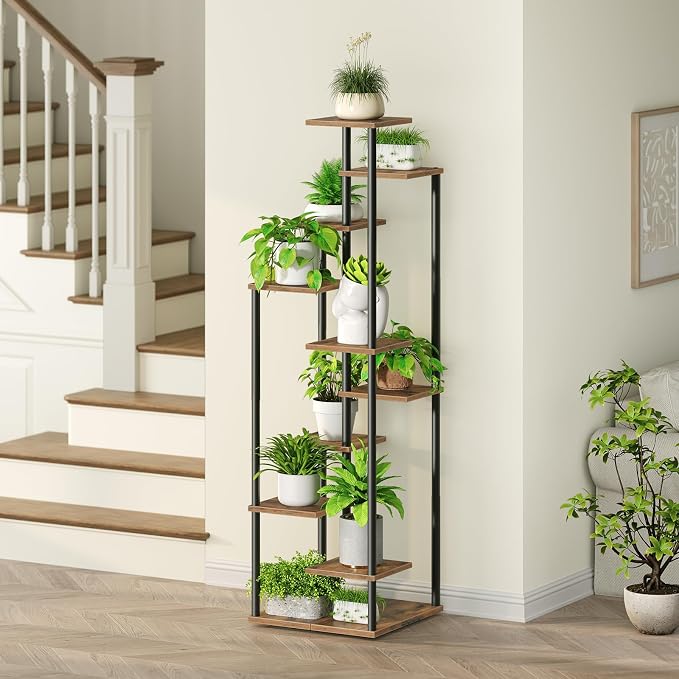 Yzosvki 10 Tier Plant Stand Indoor, Tiered Corner Plant Shelf Flower Stand - Image 7