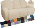 YEMYHOM 8 Pieces Stretch Recliner Sofa Cover Latest Jacquard Reclining Couch by YEMYHOM