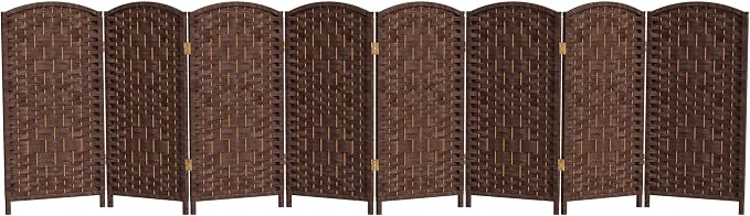 Red Lantern 3 ft. Short Diamond Weave Fiber Folding Screen by RedLantern