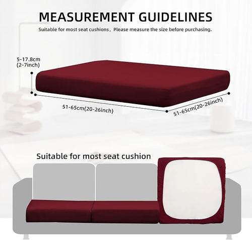 12Pcs Outdoor Cushion Covers, Patio Cushion Covers, Stretch Elastic Slipcovers - Image 2