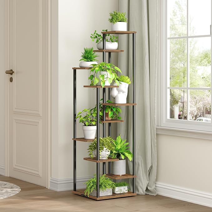 Yzosvki 10 Tier Plant Stand Indoor, Tiered Corner Plant Shelf Flower Stand - Image 6
