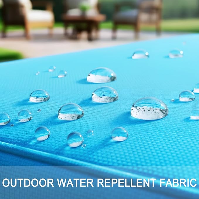 NettyPro Patio Cushion Covers Replacement Set 4 Water Repellent UV Resistant - Image 2