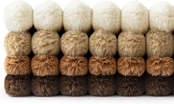 MIULEE Faux Fur Plush Decorative Throw Pillow Covers 18x18 Set of 4, Boho - Image 7