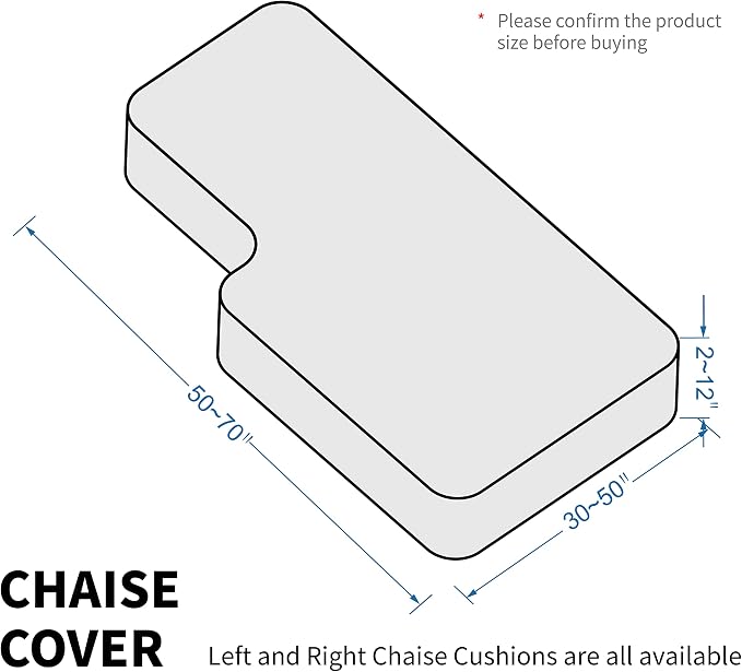 MAXIJIN 1 Piece Velvet Chaise Cover Stretch Sectional Couch Covers - Image 4