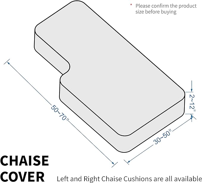 MAXIJIN 1 Piece Velvet Chaise Cover Stretch Sectional Couch Covers - Image 6