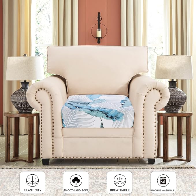 SearchI Stretch Printed Sofa Couch Cushion Covers Replacement Chair Cushion - Image 2