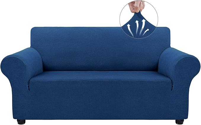 Asnomy Sofa Covers for 2 Cushion Couch Stretch loveseat Covers Slipcovers by Asnomy