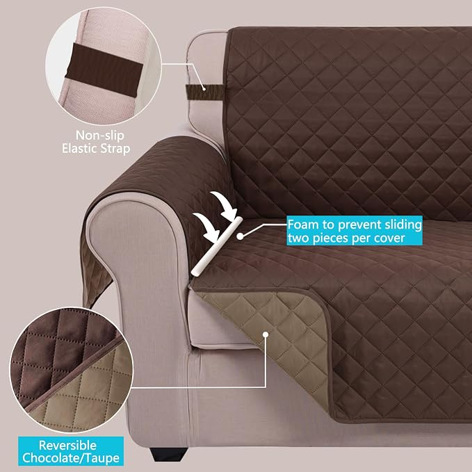 U-NICE HOME Reversible Sofa Cover Couch Cover - Image 3