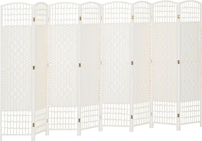 HOMCOM 8 Panel Room Divider, Folding Privacy Screen, 5.6' Room Separator by HOMCOM