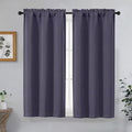 OVZME Greyish Purple Blackout Curtains by OVZME