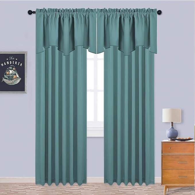 NICETOWN 4 Panels Valance Curtains - Image 5