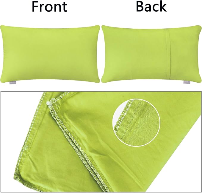 Thmyo 4-Pack 100% Cotton Lumbar Comfortable Solid Decorative Throw Pillow Case - Image 6