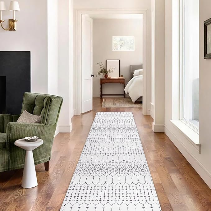 Lahome Moroccan Small Runner Rug 2x5 Rug Runner Non-Slip Washable Rug Runner - Image 7