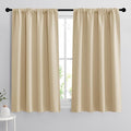 RYB HOME Short Curtains for Bedroom, Room Darkening Insulated Summer Heat Light by RYBHOME