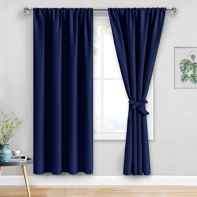 JIUZHEN Blackout Curtains for Bedroom– Thermal Insulated, Noise Reducing Room by JIUZHEN